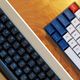 Caption: My Velocifire TKL71WS, before and after a little modding.